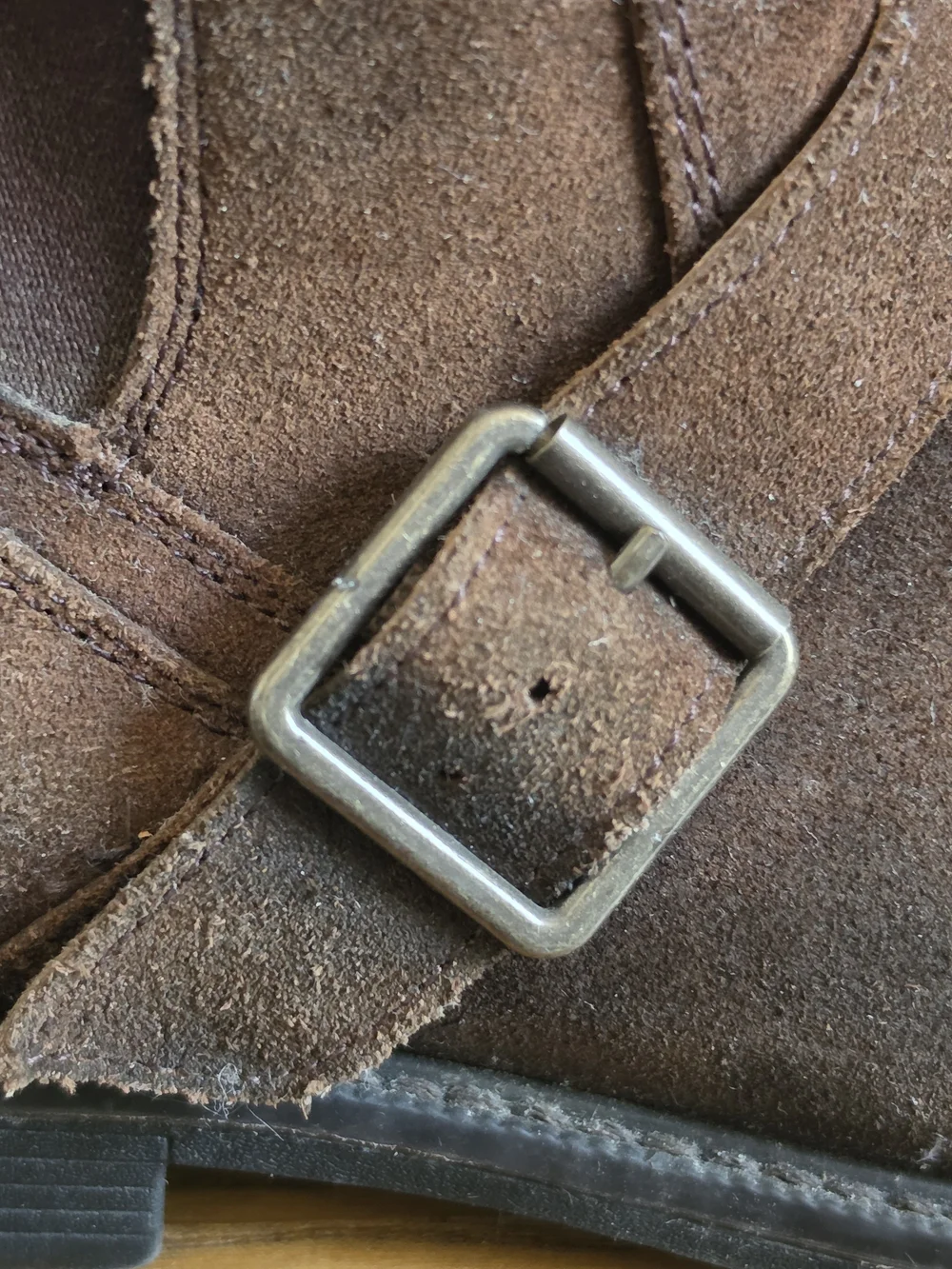 Men's Johnston & Murphy Brown Suede Chukka Boots with Side Buckle